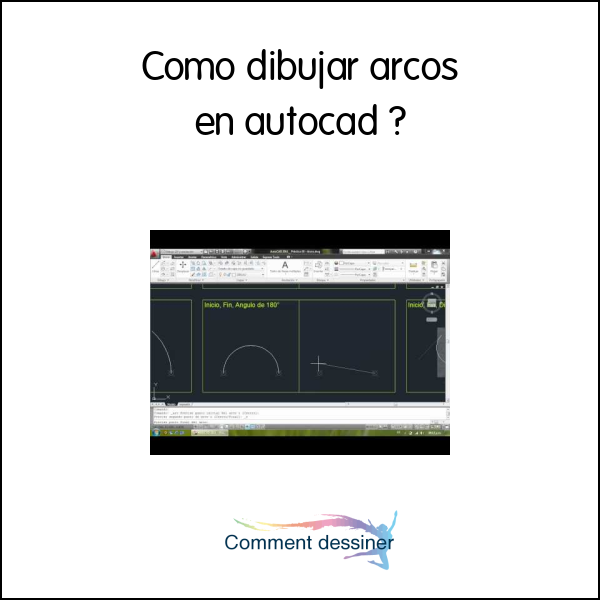 Como dibujar arcos en autocad